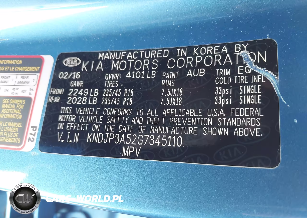 2016 Kia Soul + VIN:KNDJP3A52G7345110 - 9