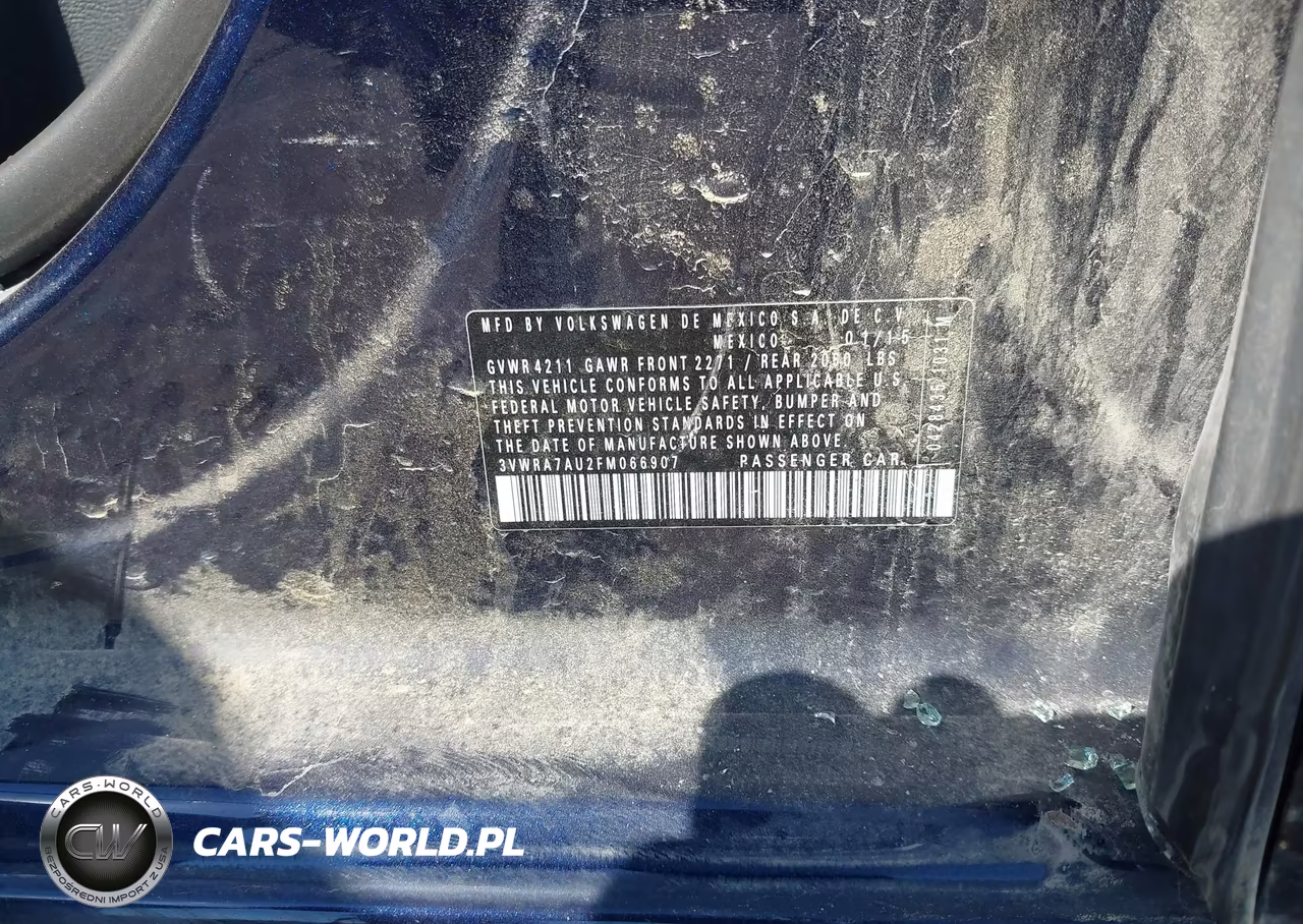 2015 Volkswagen Golf Tdi Se 4-Door VIN:3VWRA7AU2FM066907 - 9