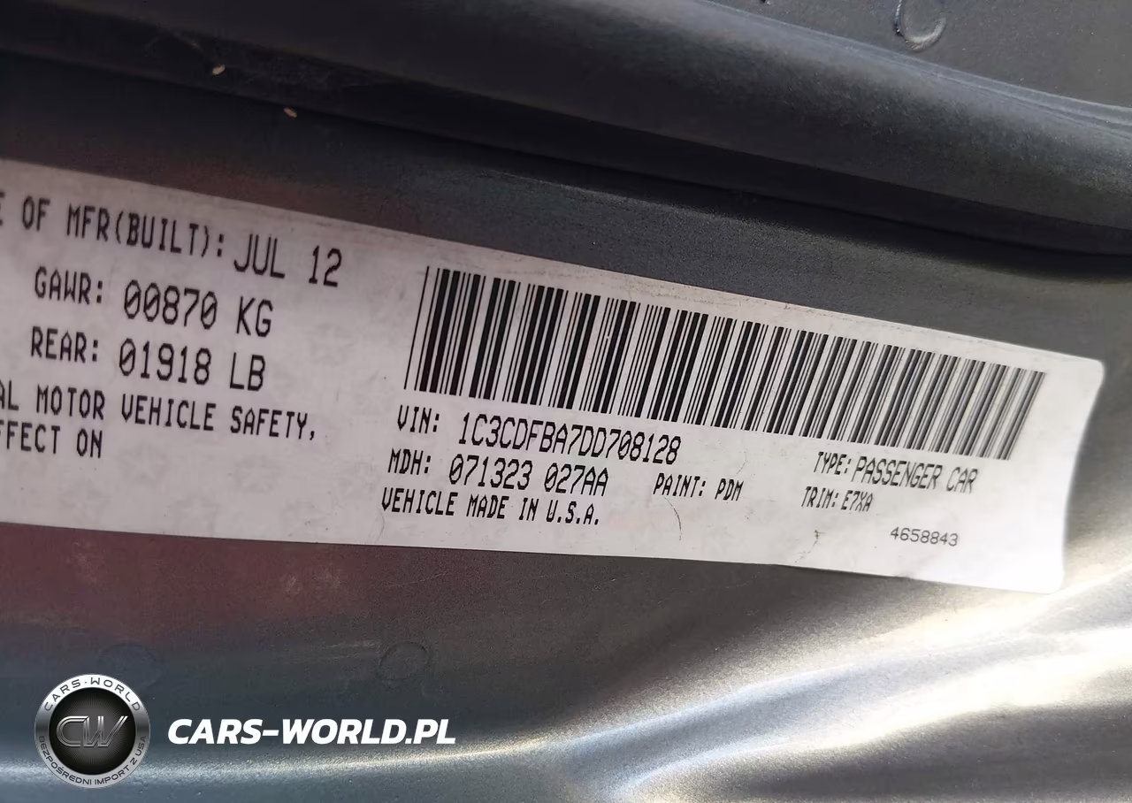 2013 Dodge Dart Sxt VIN:1C3CDFBA7DD708128 - 9