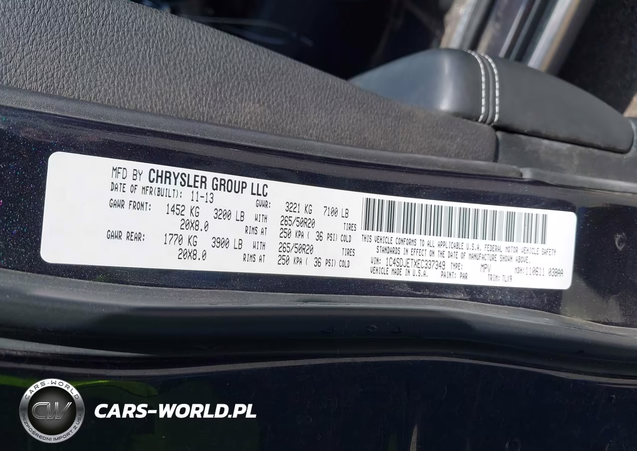 2014 Dodge Durango Citadel VIN:1C4SDJETXEC337349 - 9