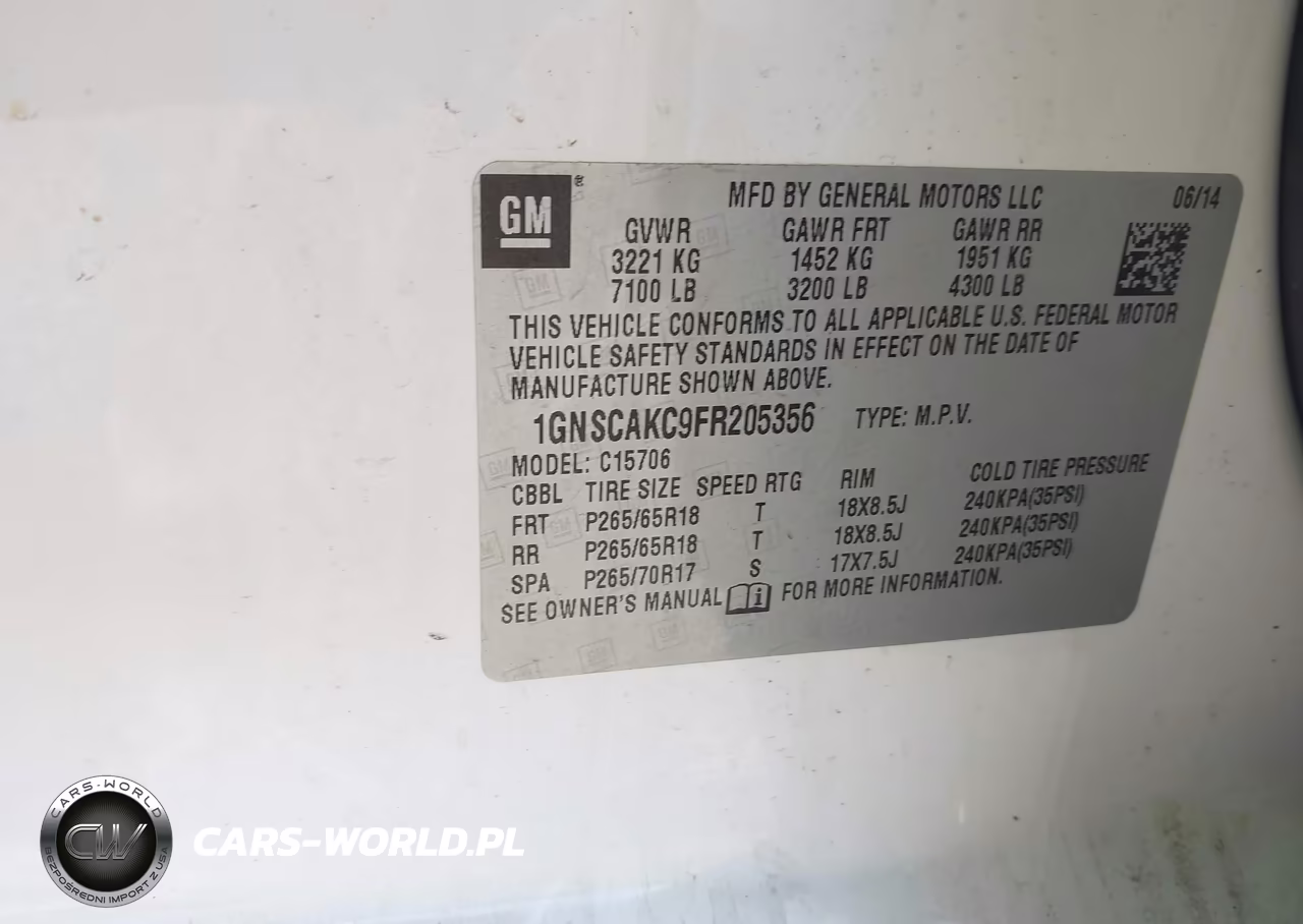 2015 Chevrolet Tahoe Ls VIN:1GNSCAKC9FR205356 - 9