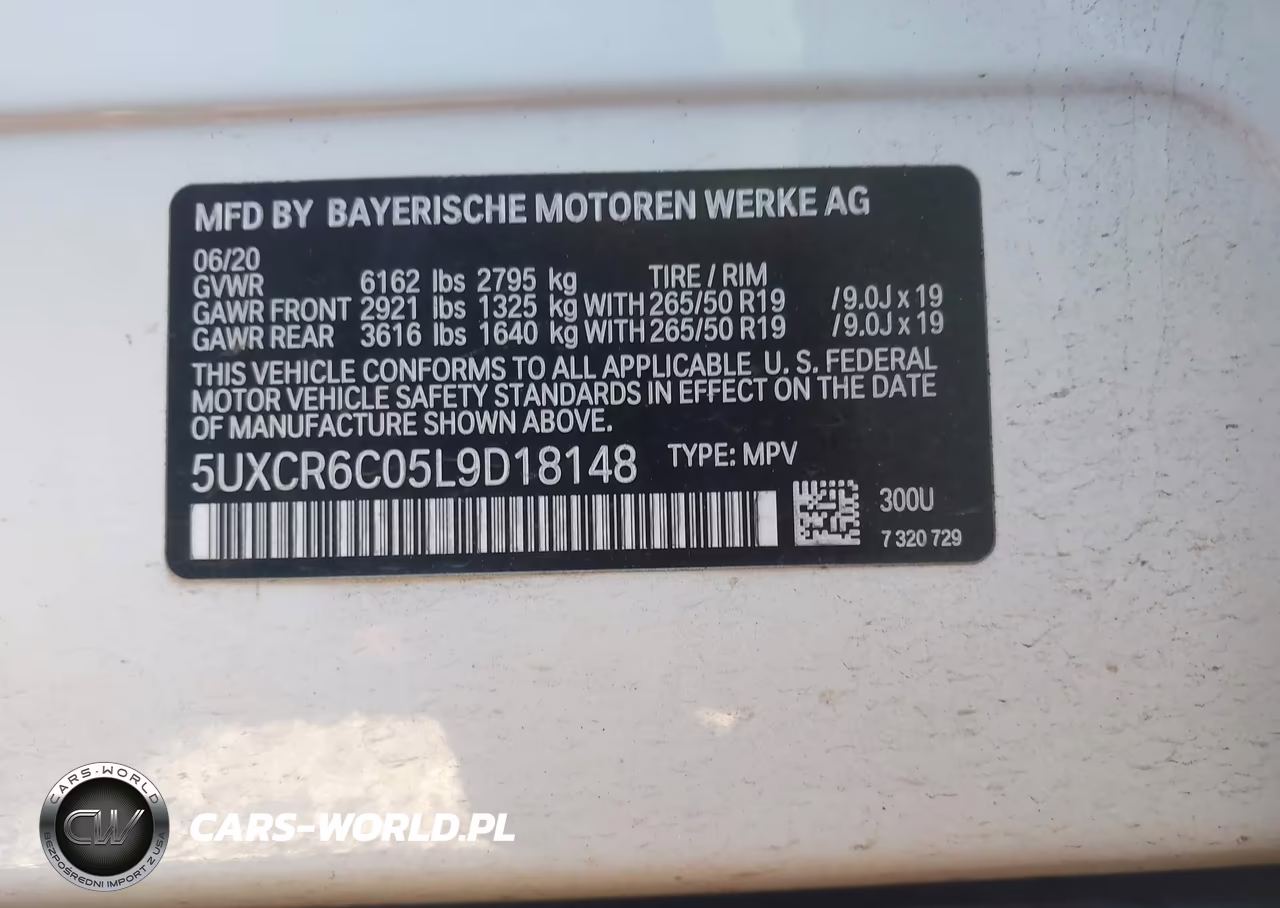2020 BMW X5 xDrive40I VIN:5UXCR6C05L9D18148 - 9