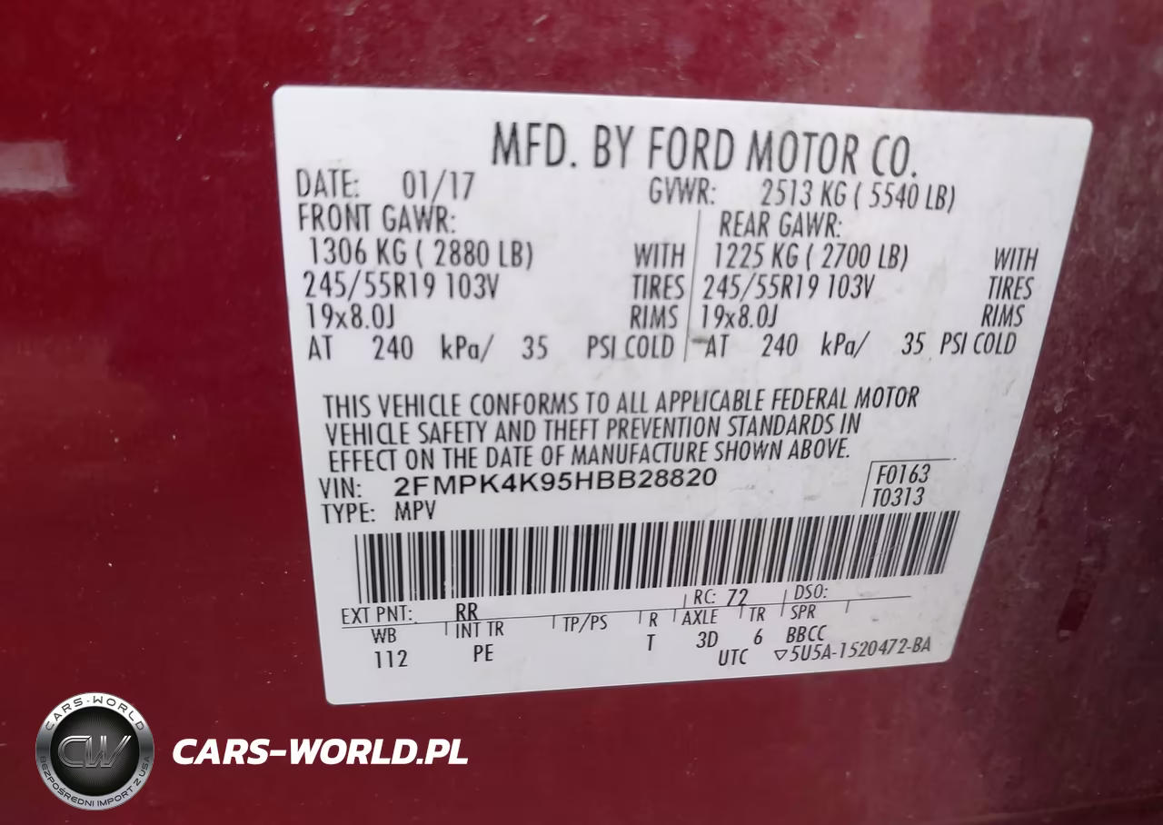 2017 Ford Edge Titanium VIN:2FMPK4K95HBB28820 - 9