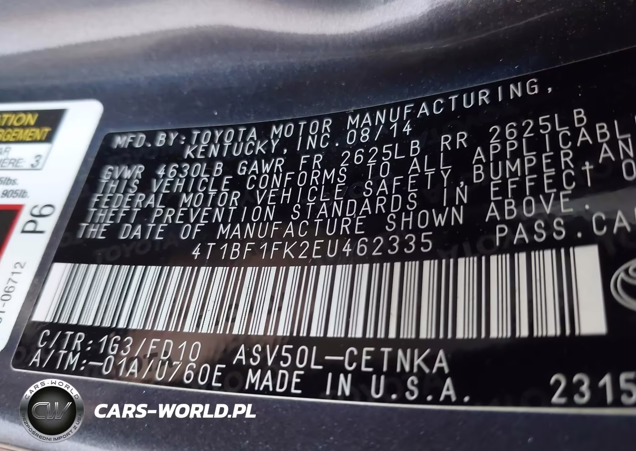 2014 Toyota Camry Le VIN:4T1BF1FK2EU462335 - 9
