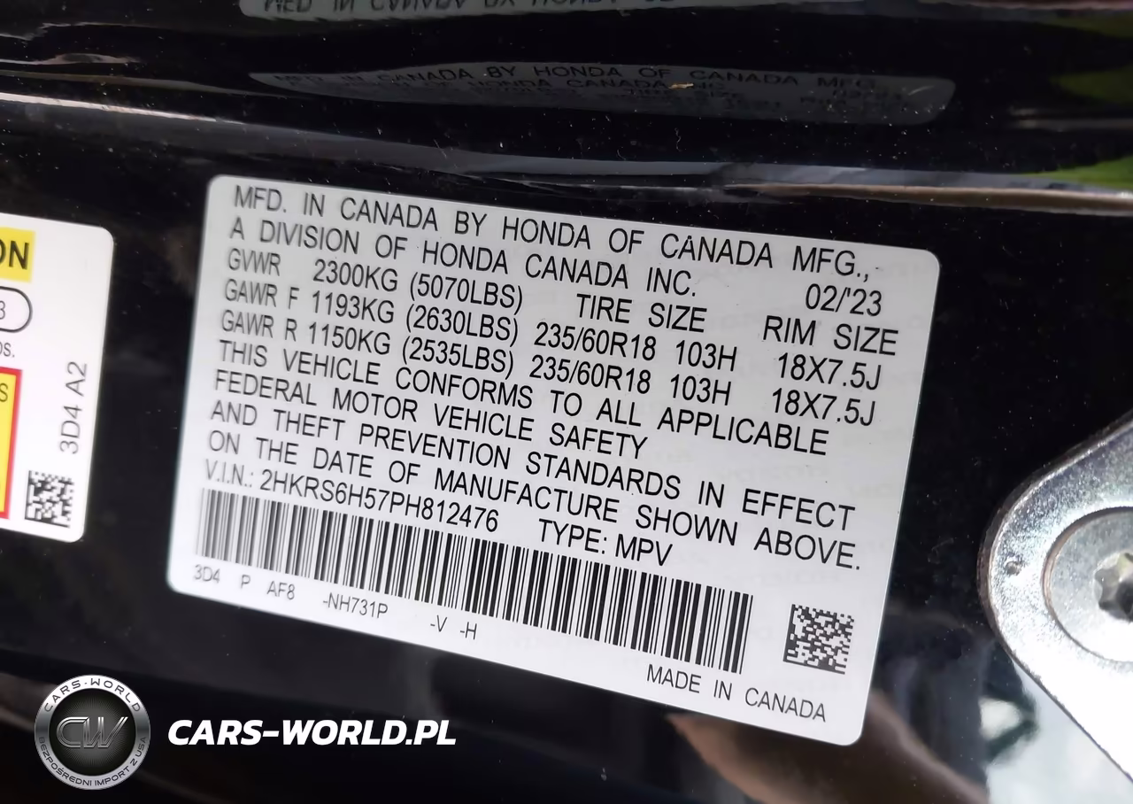 2023 Honda Cr-V Hybrid Sport VIN:2HKRS6H57PH812476 - 9