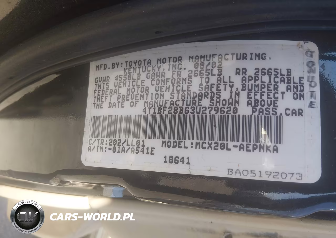 2003 Toyota Avalon Xl VIN:4T1BF28B63U279620 - 9