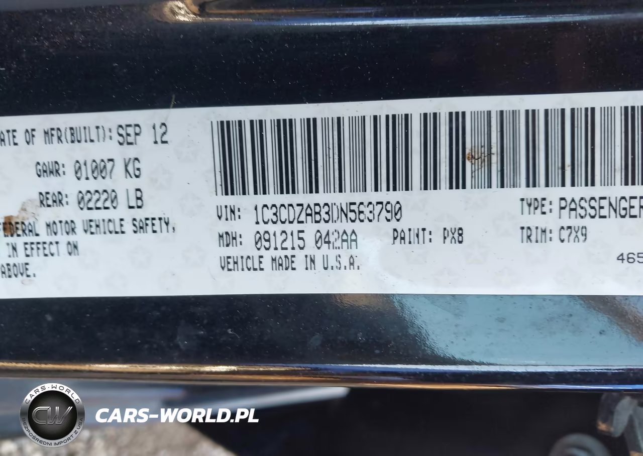 2013 Dodge Avenger Se VIN:1C3CDZAB3DN563790 - 9