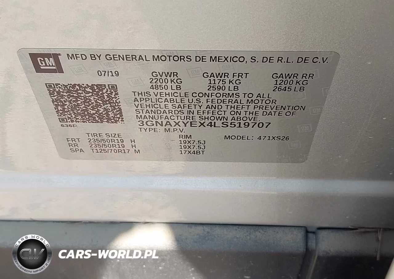 2020 Chevrolet Equinox Awd Premier 2.0L Turbo VIN:3GNAXYEX4LS519707 - 9