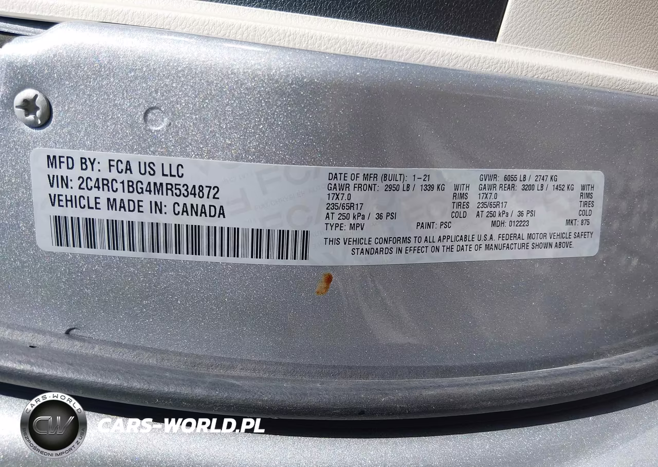 2021 Chrysler Pacifica Touring L VIN:2C4RC1BG4MR534872 - 9