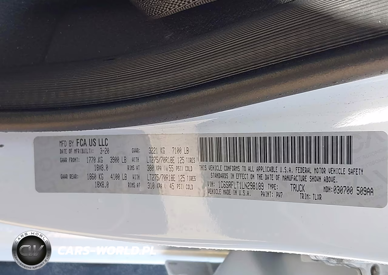 2020 Ram 1500 Rebel 4X4 5'7 Box VIN:1C6SRFLT1LN298189 - 9