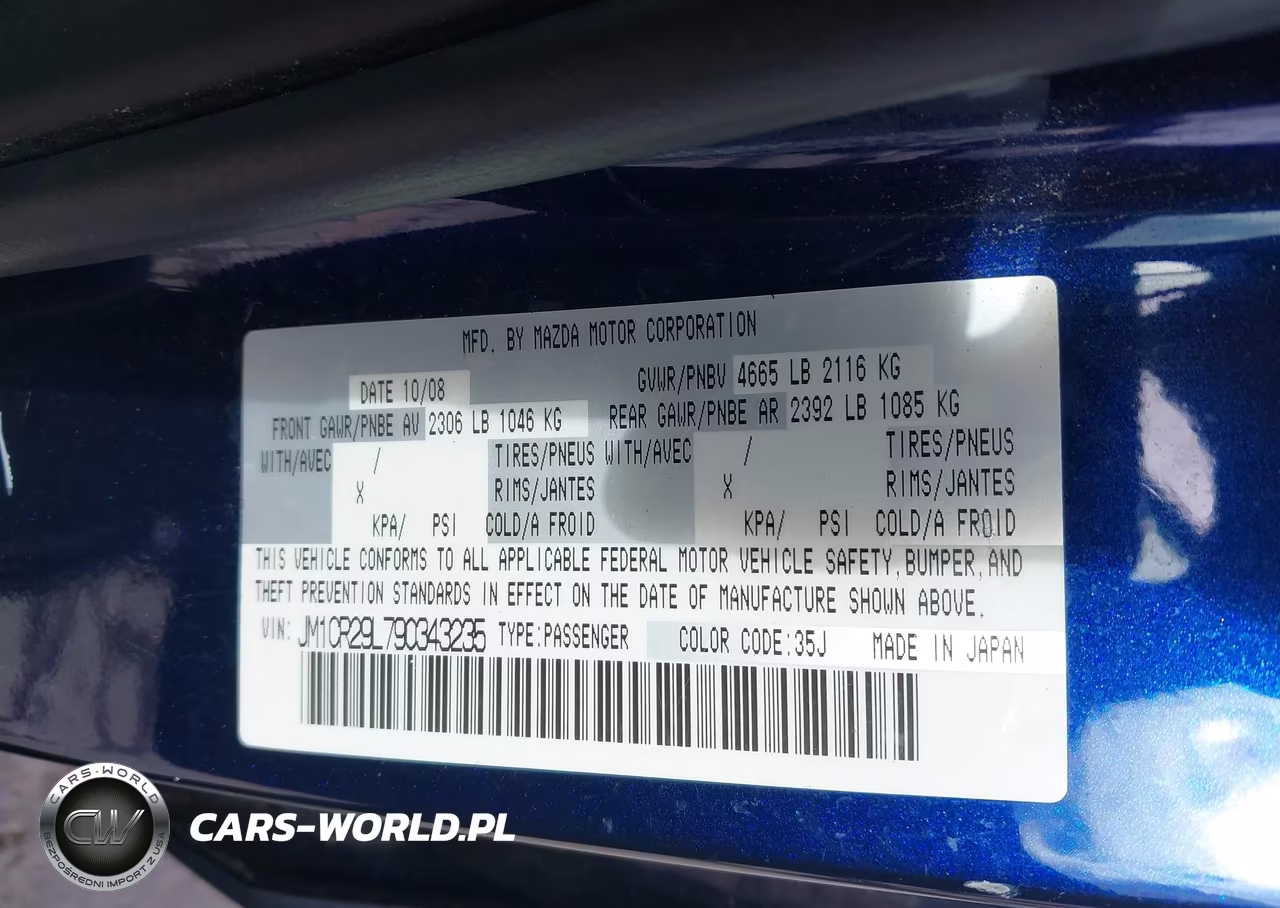 2009 Mazda Mazda5 Grand Touring VIN:JM1CR29L790343235 - 9