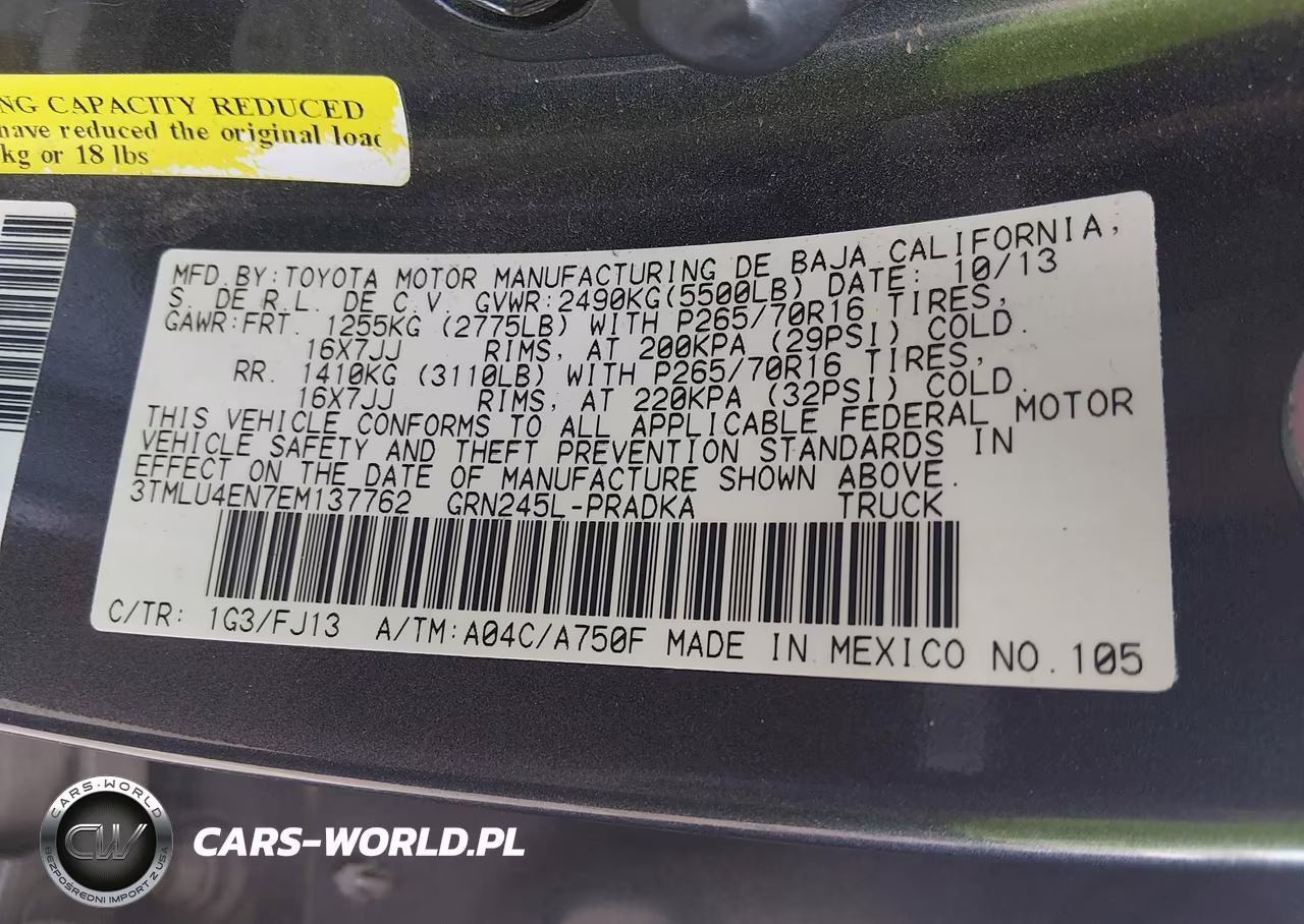 2014 Toyota Tacoma Base V6 VIN:3TMLU4EN7EM137762 - 9