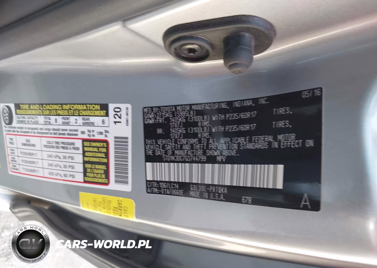 2016 Toyota Sienna Xle Premium 8 Passenger VIN:5TDYK3DC7GS744799 - 9