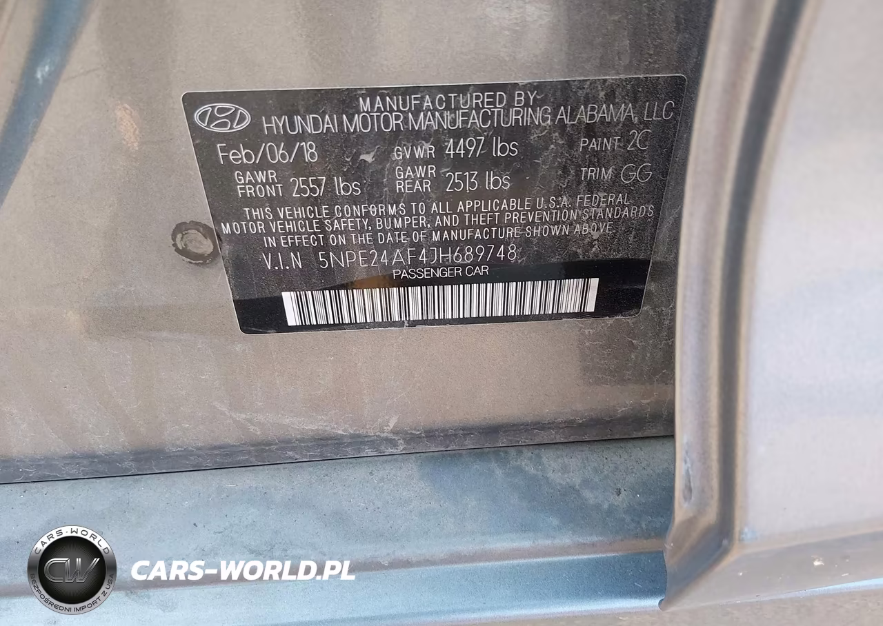 2018 Hyundai Sonata Se VIN:5NPE24AF4JH689748 - 9