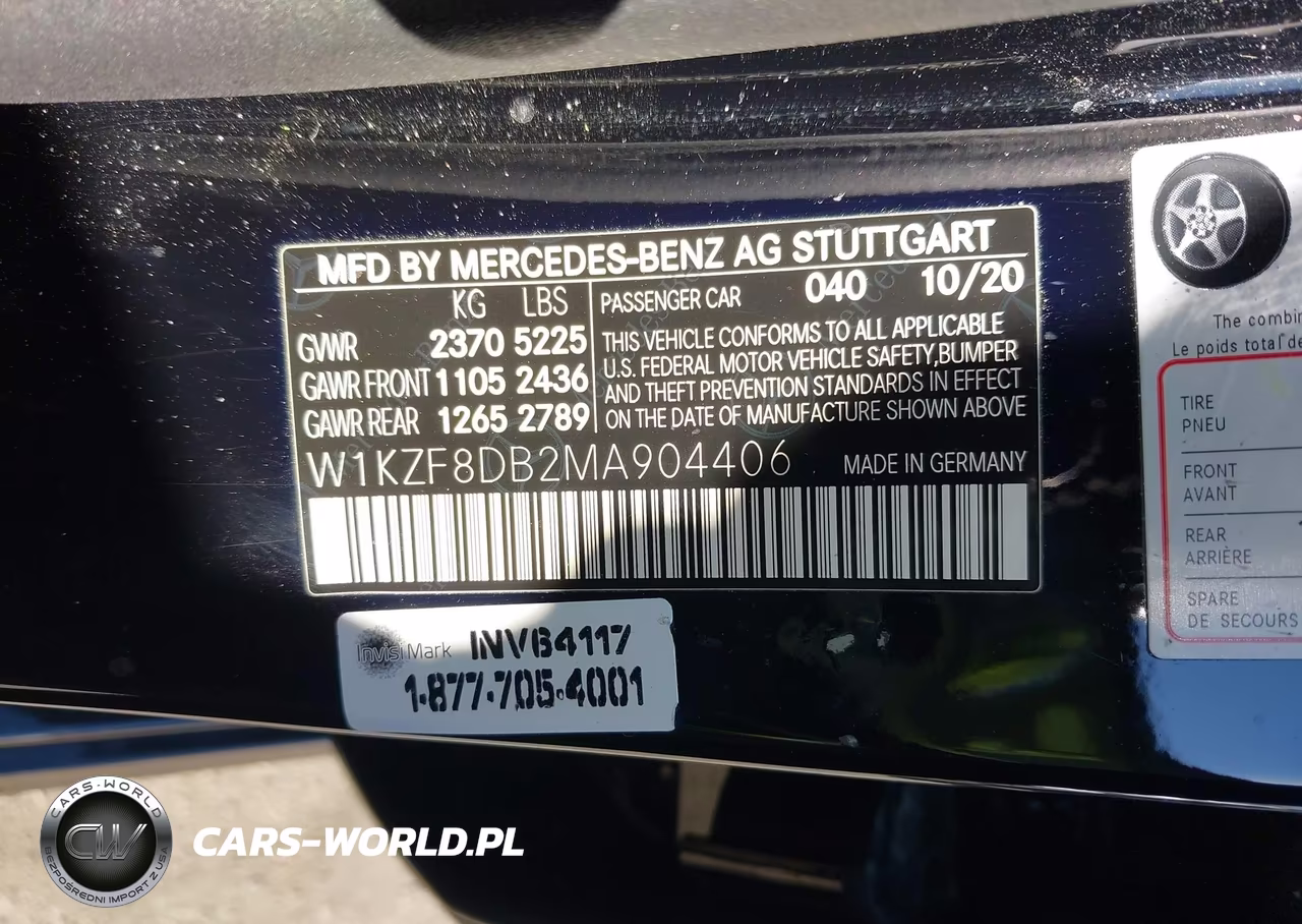 2021 Mercedes-Benz E 350 VIN:W1KZF8DB2MA904406 - 9