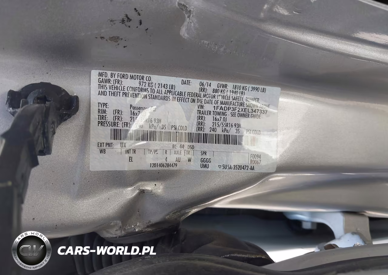 2014 Ford Focus Se VIN:1FADP3F2XEL347337 - 9