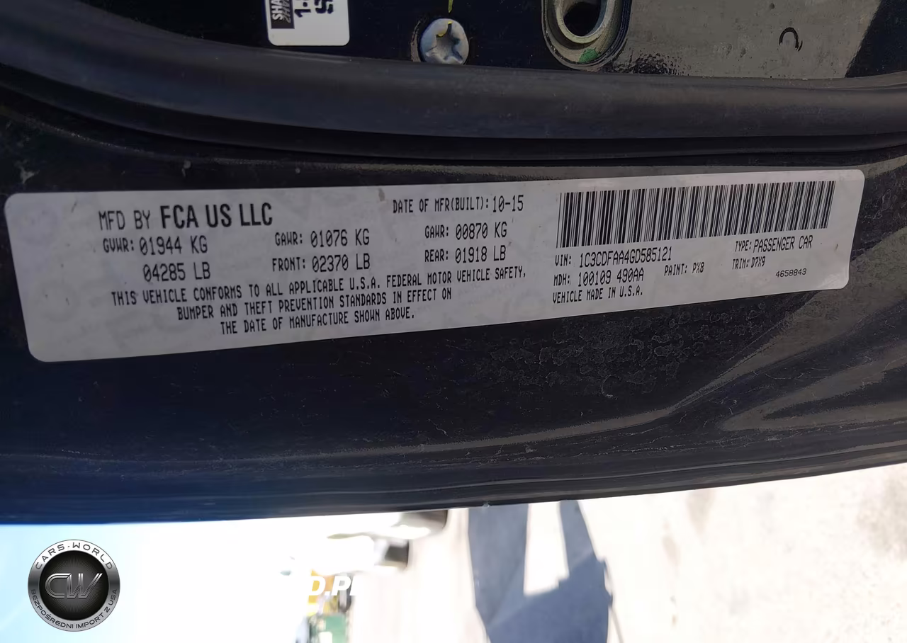 2016 Dodge Dart Se VIN:1C3CDFAA4GD585121 - 9