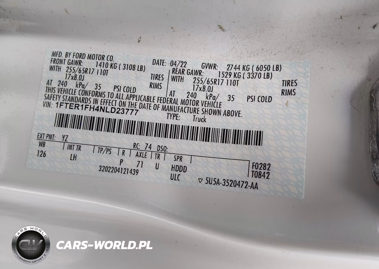 2022 Ford Ranger Xlt VIN:1FTER1FH4NLD23777 - 9