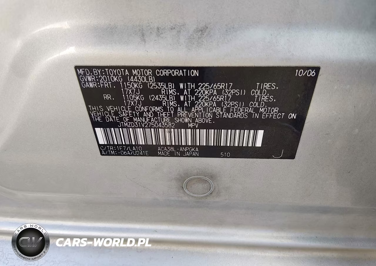 2007 Toyota Rav4 Limited VIN:JTMZD31V275043582 - 9