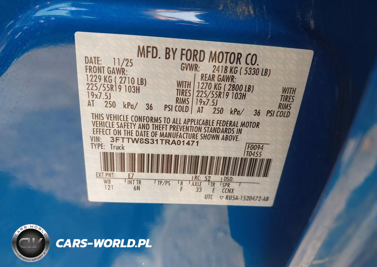 2026 Ford Maverick Lariat VIN:3FTTW8S31TRA01471 - 9