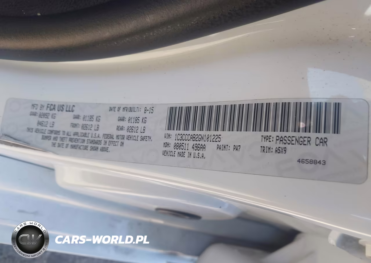 2016 Chrysler 200 Limited VIN:1C3CCCAB2GN101225 - 9