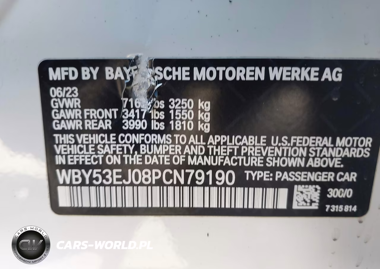 2023 BMW I7 xDrive60 VIN:WBY53EJ08PCN79190 - 9