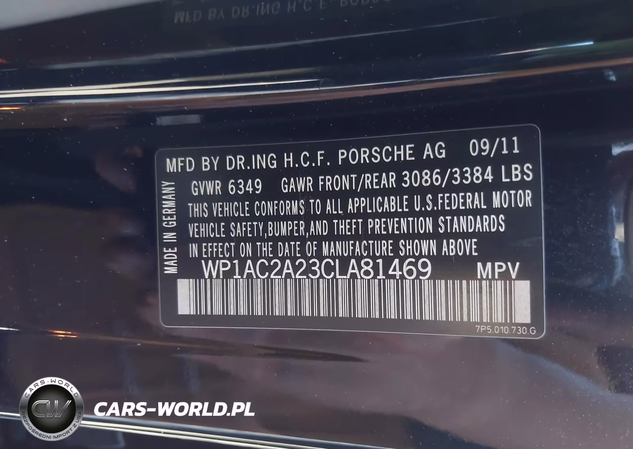 2012 Porsche Cayenne Turbo VIN:WP1AC2A23CLA81469 - 9