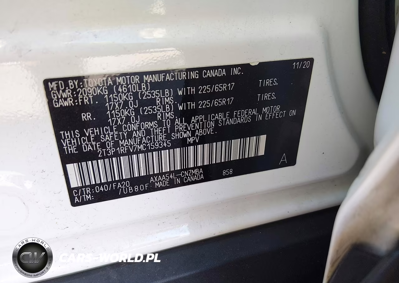 2021 Toyota Rav4 Xle VIN:2T3P1RFV7MC159345 - 9