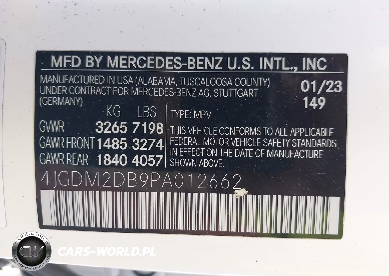 2023 Mercedes-Benz Eqs 450+ Suv VIN:4JGDM2DB9PA012662 - 9