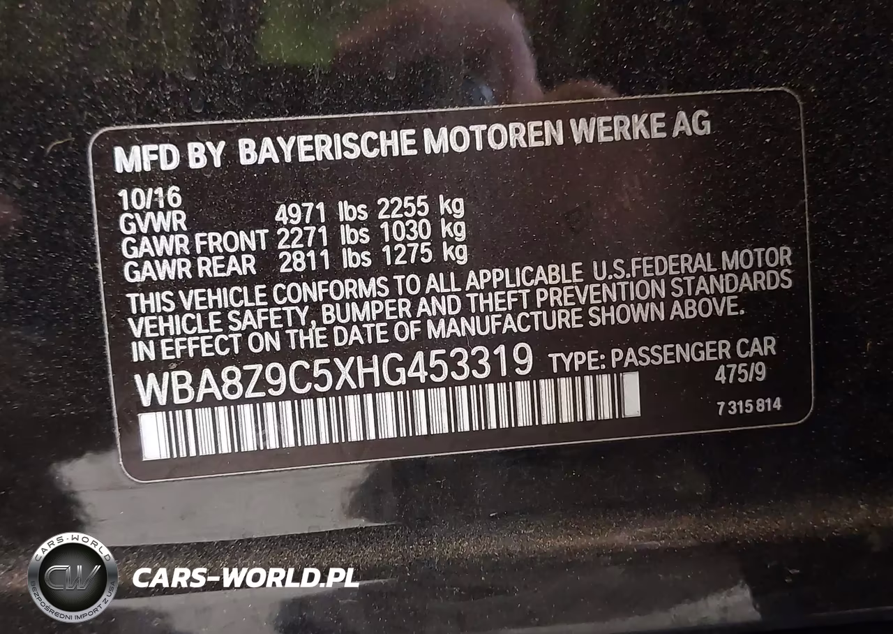 2017 BMW 330I Gran Turismo xDrive VIN:WBA8Z9C5XHG453319 - 9