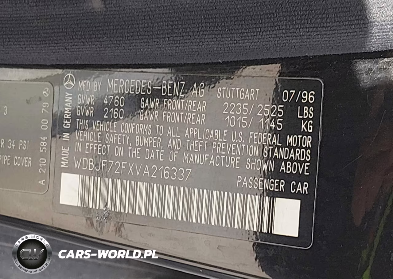1997 Mercedes-Benz E 420 VIN:WDBJF72FXVA216337 - 9