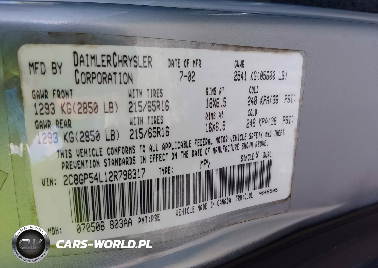 2002 Chrysler Town & Country Lxi VIN:2C8GP54L12R798317 - 9