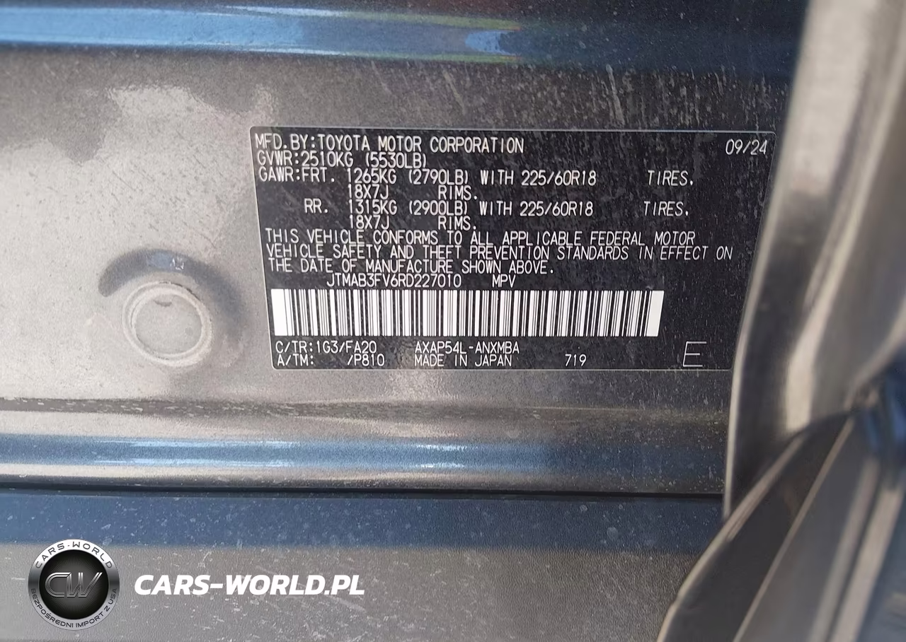 2024 Toyota Rav4 Prime Se VIN:JTMAB3FV6RD227010 - 9