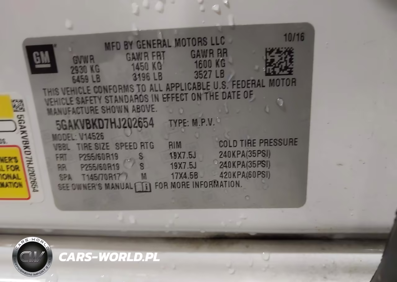 2017 Buick Enclave Leather VIN:5GAKVBKD7HJ202654 - 9