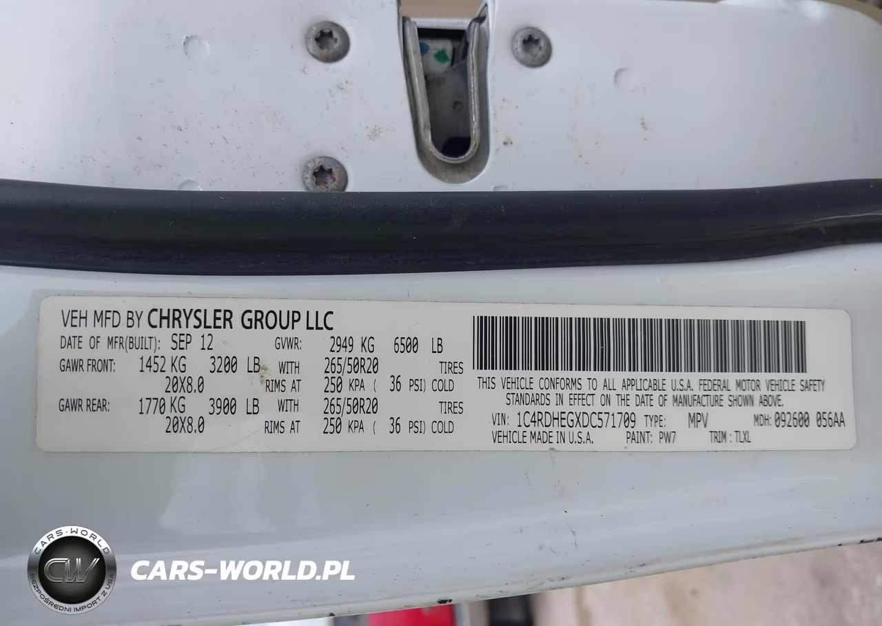 2013 Dodge Durango Citadel VIN:1C4RDHEGXDC571709 - 9