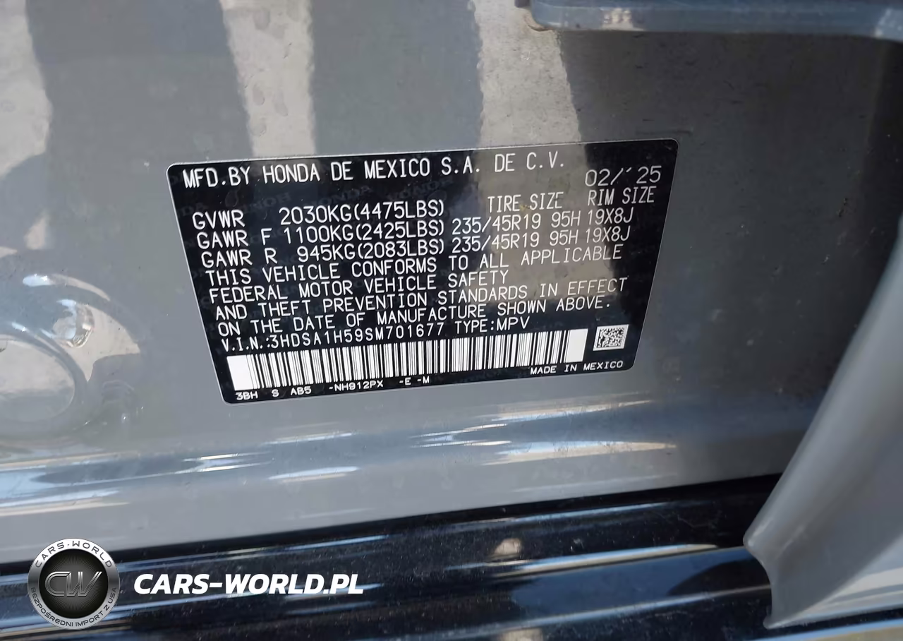 2025 Acura Adx A-Spec VIN:3HDSA1H59SM701677 - 9