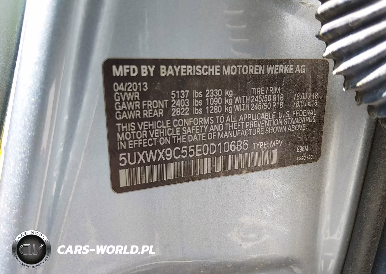 2014 BMW X3 xDrive28I VIN:5UXWX9C55E0D10686 - 9