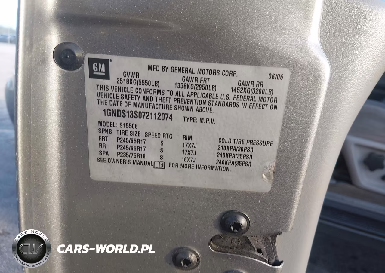 2007 Chevrolet Trailblazer Ls VIN:1GNDS13S072112074 - 9