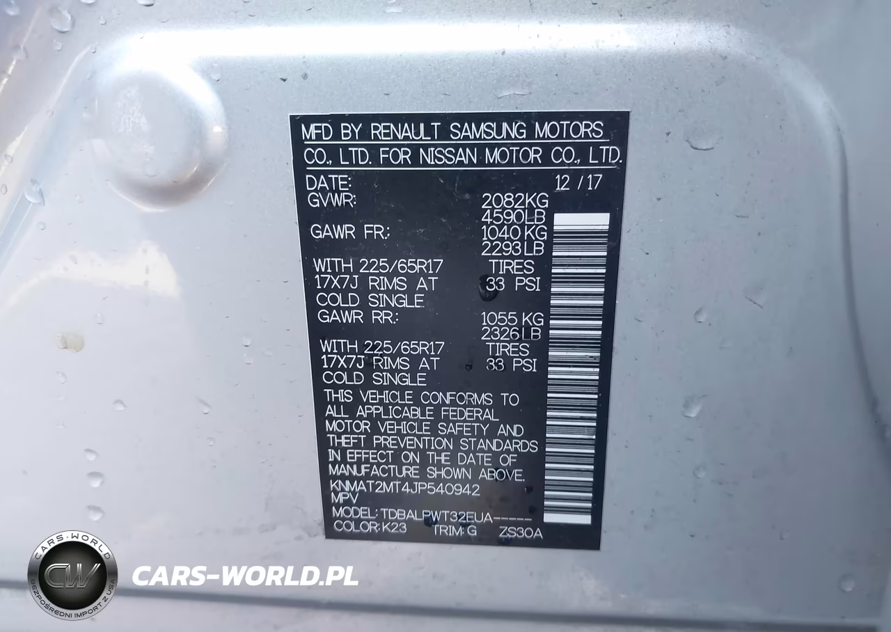 2018 Nissan Rogue S VIN:KNMAT2MT4JP540942 - 9