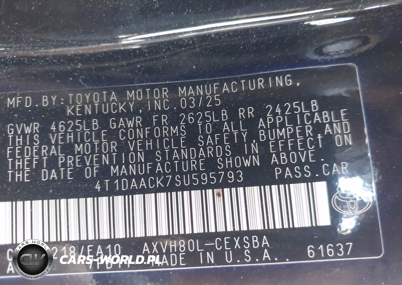 2025 Toyota Camry Se VIN:4T1DAACK7SU595793 - 9