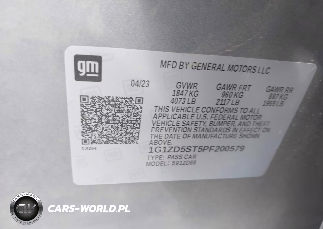 2023 Chevrolet Malibu Fwd 1Lt VIN:1G1ZD5ST5PF200579 - 9