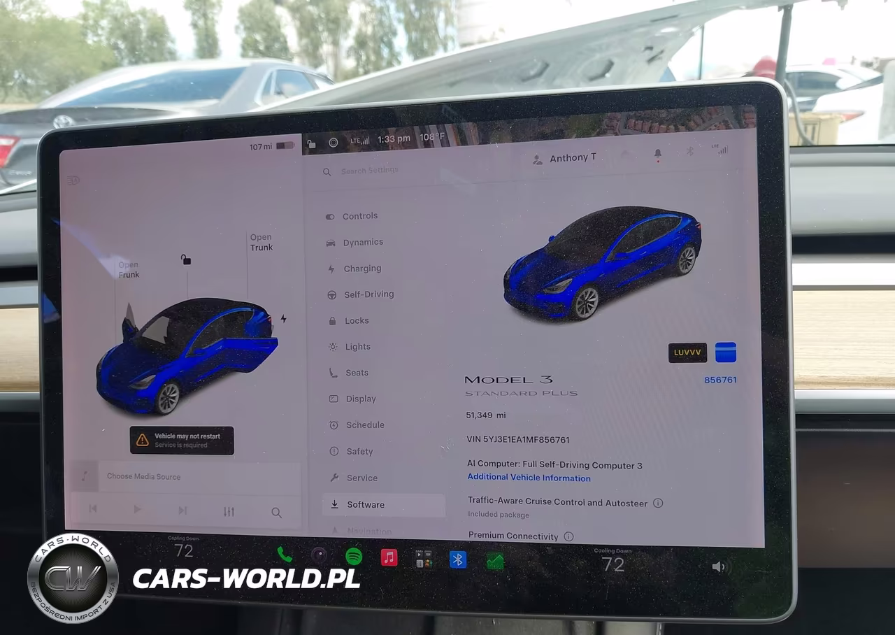 2021 Tesla Model 3 Standard Range Plus Rear-Wheel Drive VIN:5YJ3E1EA1MF856761 - 7