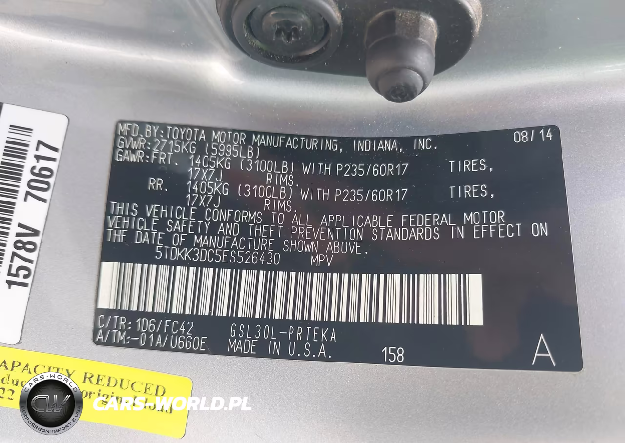 2014 Toyota Sienna Le V6 8 Passenger VIN:5TDKK3DC5ES526430 - 9