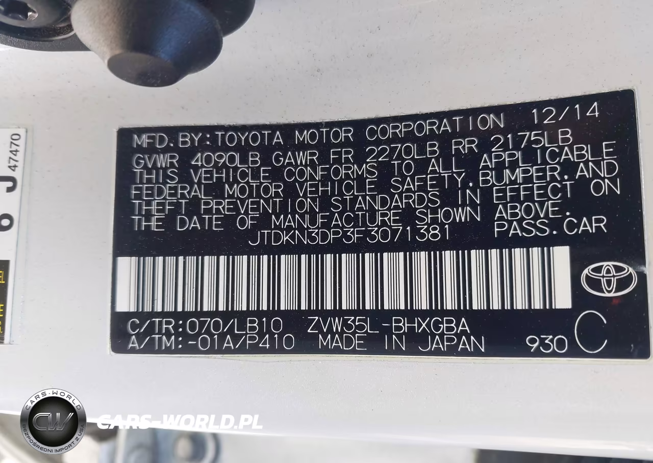 2015 Toyota Prius Plug-In Advanced VIN:JTDKN3DP3F3071381 - 9