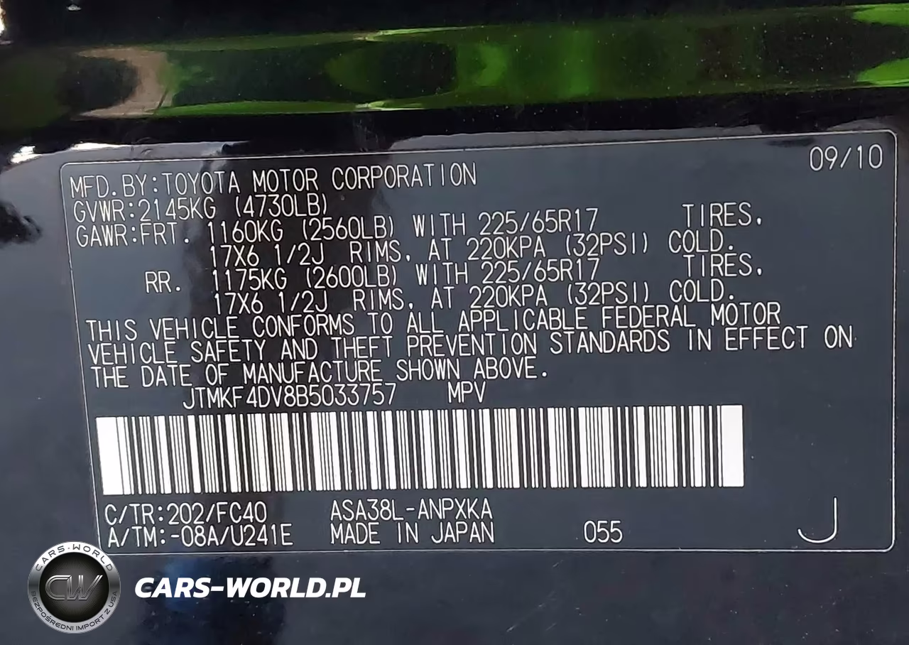 2011 Toyota Rav4 VIN:JTMKF4DV8B5033757 - 9