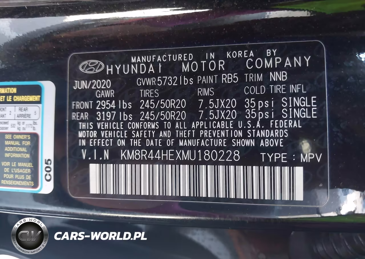 2021 Hyundai Palisade Sel VIN:KM8R44HEXMU180228 - 9