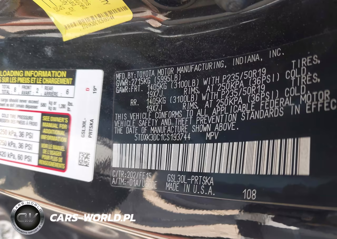 2012 Toyota Sienna Se 8 Passenger VIN:5TDXK3DC1CS193744 - 9