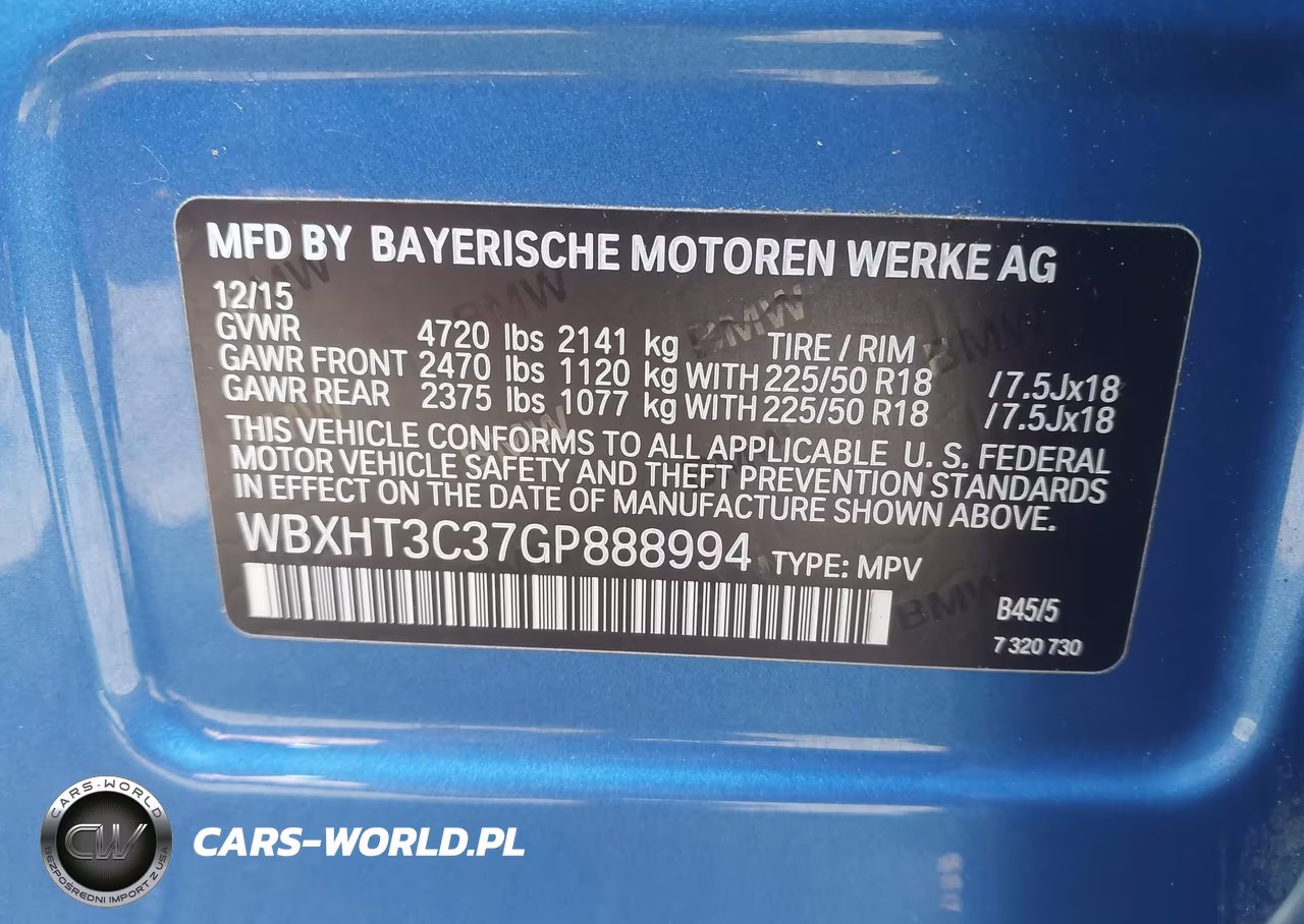 2016 BMW X1 xDrive28I VIN:WBXHT3C37GP888994 - 9