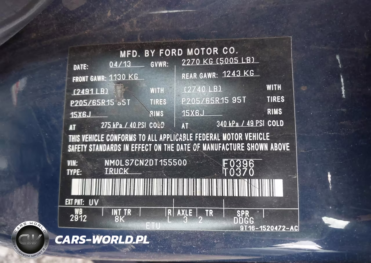 2013 Ford Transit Connect Xl VIN:NM0LS7CN2DT155500 - 9