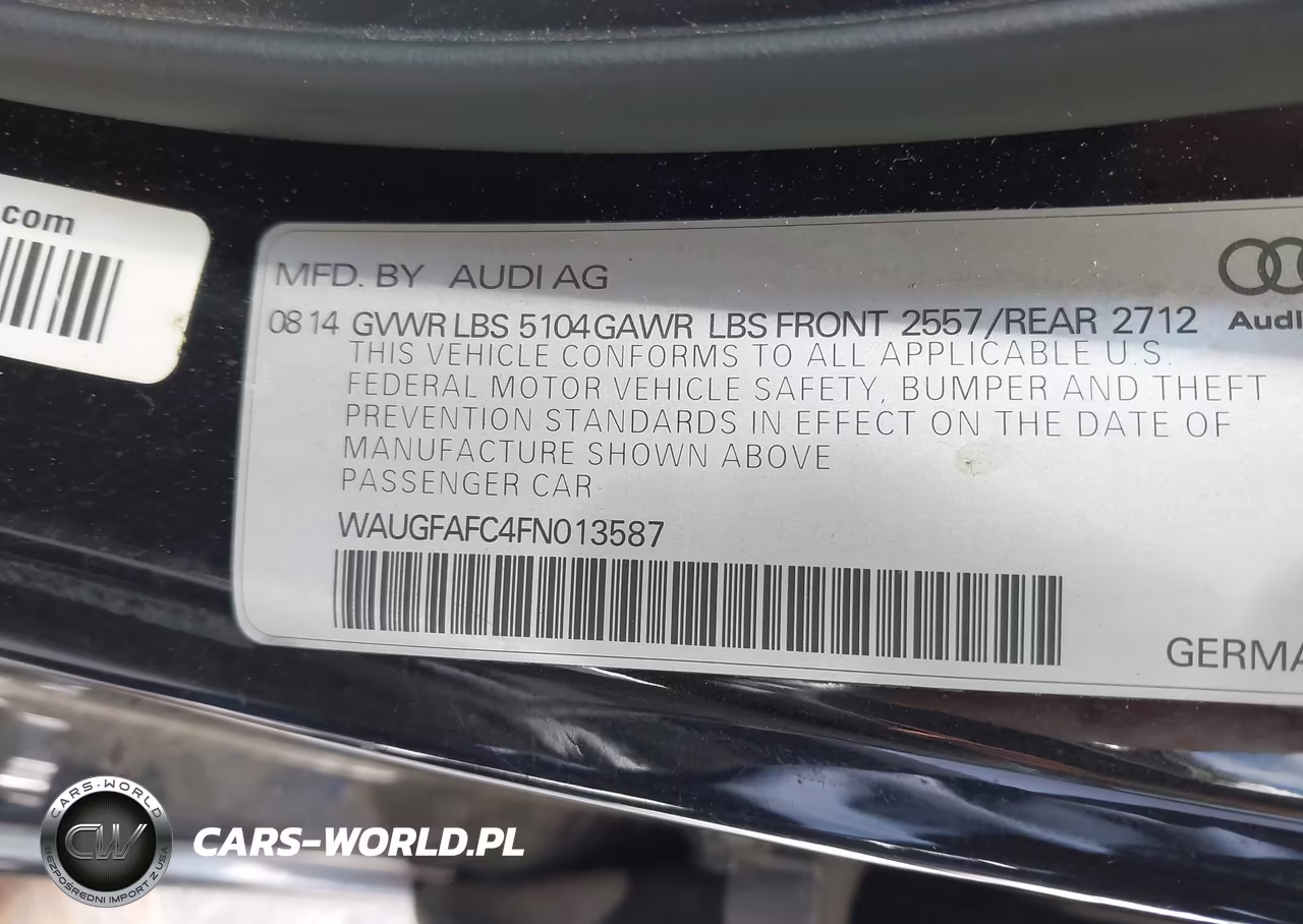 2015 Audi A6 2.0T Premium VIN:WAUGFAFC4FN013587 - 9